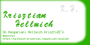 krisztian hellmich business card